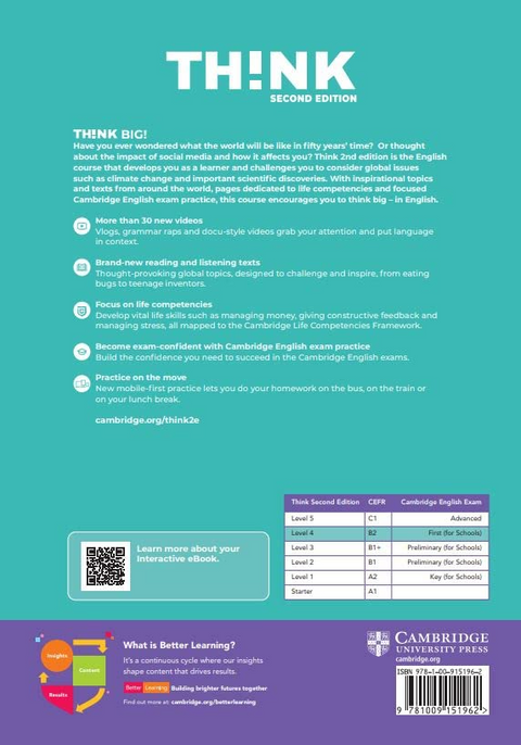 Think 4 Student's Book with Interactive eBook British English - 2nd Edition