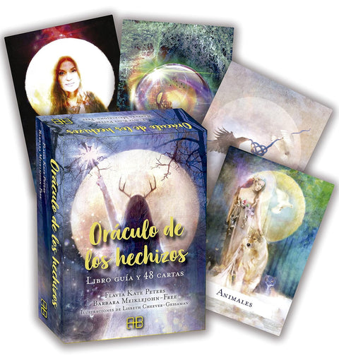 Oráculo de los hechizos: Libro guía y 48 cartas - Flavia Kate Peters y Barbara Meiklejohn-Free