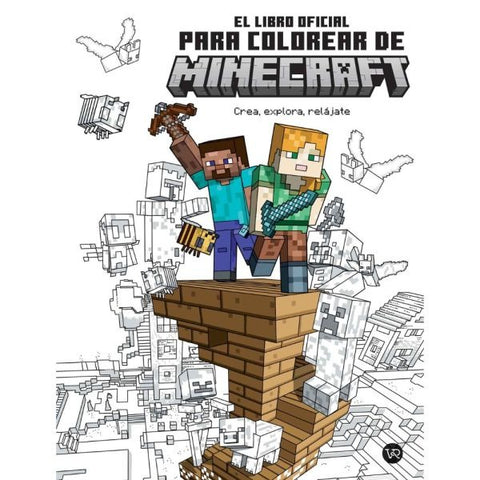Minecraft el libro oficial para colorear