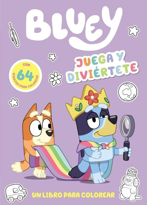 Bluey. Juega y diviértete. Colorear