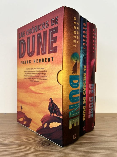 Trilogía Dune, edición de lujo (estuche con: Dune | El mesías de Dune | Hijos de Dune) - Frank Herbert