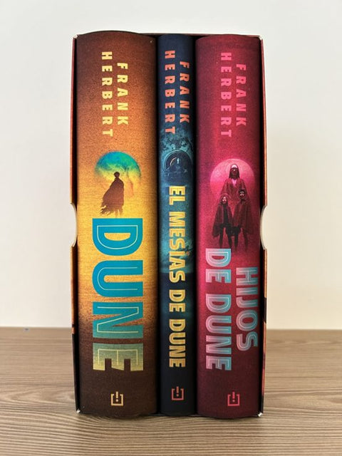 Trilogía Dune, edición de lujo (estuche con: Dune | El mesías de Dune | Hijos de Dune) - Frank Herbert