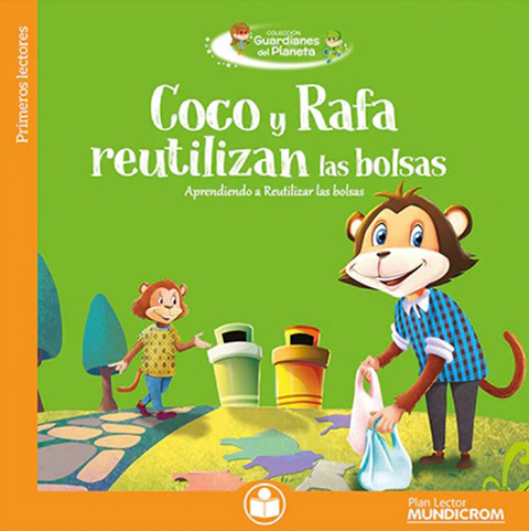 Coco y Rafa reutilizan bolsas