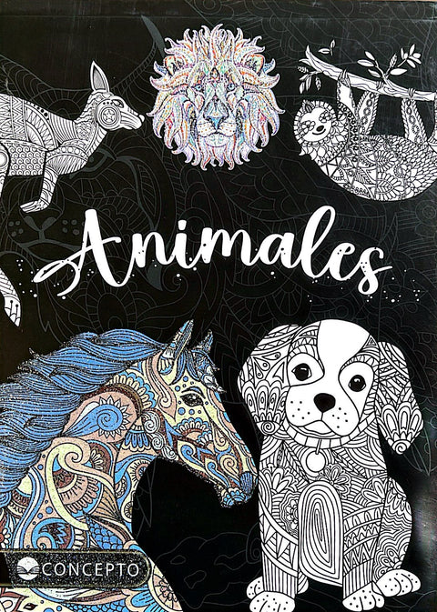 Relax arte serie glitter: Animales