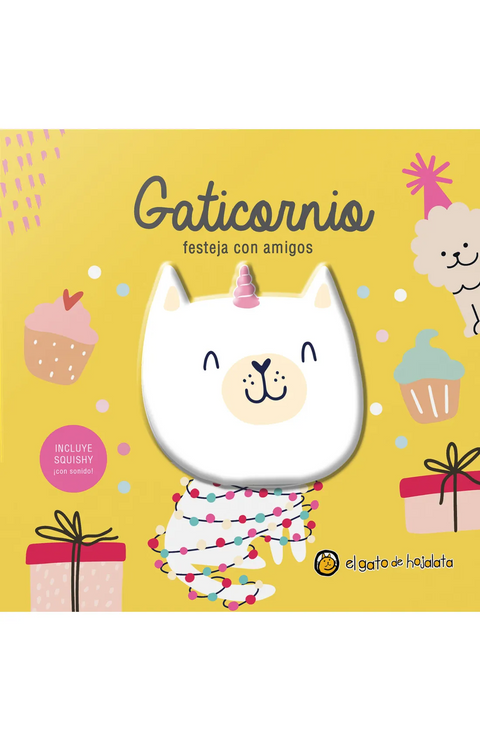 Amigos Squishy: Gaticornio festeja con amigos