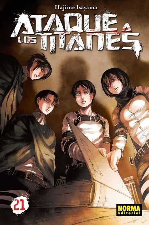 Ataque a los Titanes 21 - Hajime Isayama
