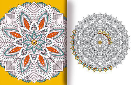 Arte en Mandalas , Libro para Colorear