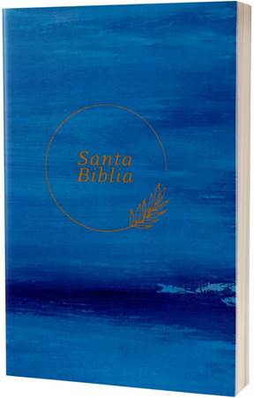 Biblia Reina Valera 1960 Letra Grande Azul - Tapa Blanda