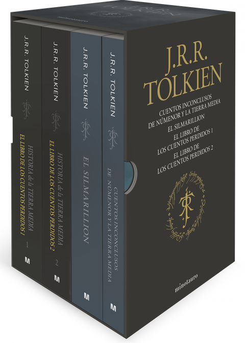 Estuche Tolkien 2 (Silmarillion, Cuentos Inconclusos, Hist. Tierra Media 1 y 2)