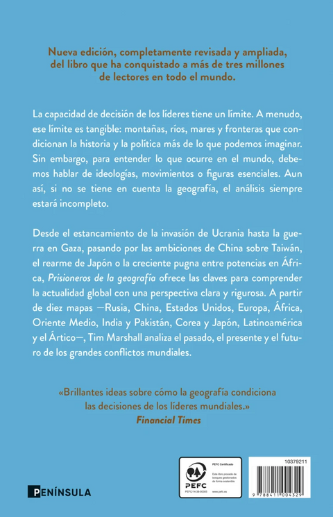 Prisioneros de la geografía (Nueva edición revisada y ampliada) Todo lo que hay que saber de política mundial a partir de diez mapas  - Tim Marshall