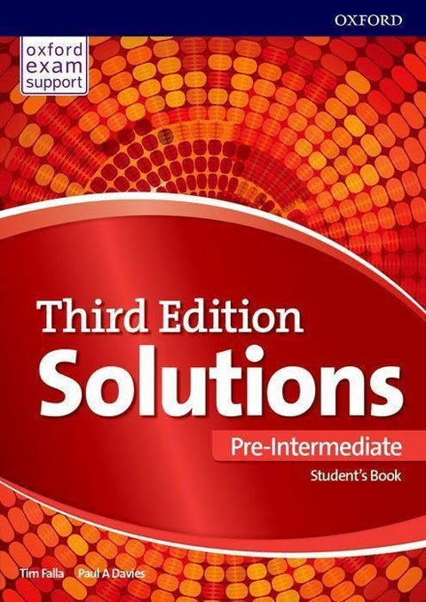 Solutions Pre Intermediate - Student´'s Book - Oxford (3rd Edition)