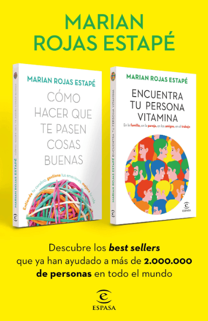 Estuche Como hacer que te pasen cosas buenas + Encuentra tu persona vitamina - Marian Rojas Estape