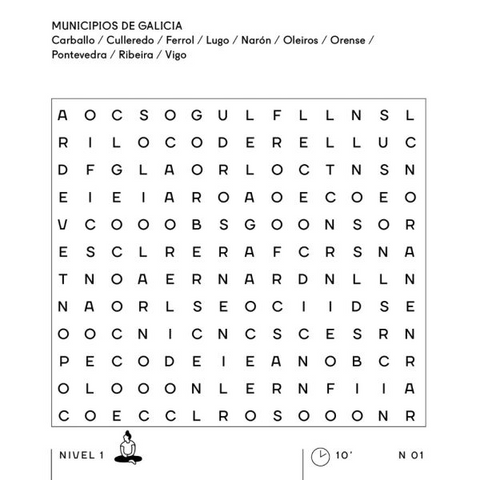 Sopas de letras para alimentar mentes inquietas - ALMA