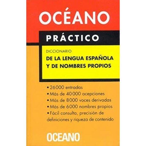 Diccionario Oceano Practico de la Lengua Española y de Nombres Propios.
