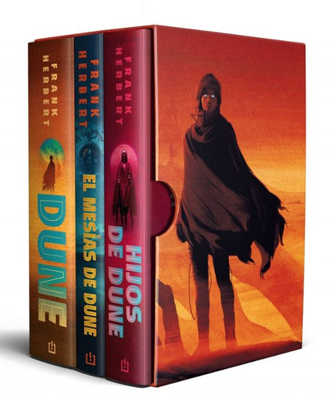 Trilogía Dune, edición de lujo (estuche con: Dune | El mesías de Dune | Hijos de Dune) - Frank Herbert