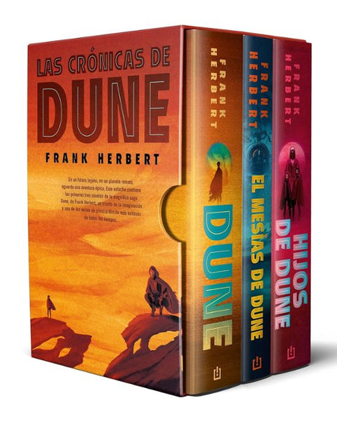 Trilogía Dune, edición de lujo (estuche con: Dune | El mesías de Dune | Hijos de Dune) - Frank Herbert