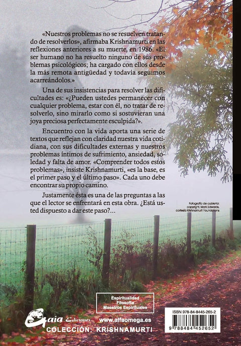 Encuentro con la vida - Jiddu Krishnamurti