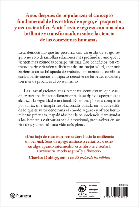 Seguridad emocional - Amir Levine