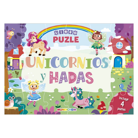 Libro Puzle Unicornios Y Hadas - Mundicrom