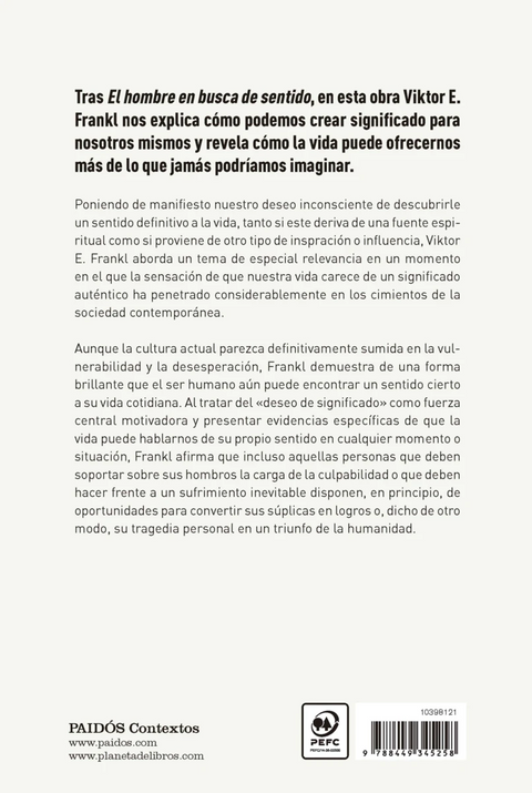El hombre en busca del sentido último - Viktor E. Frankl
