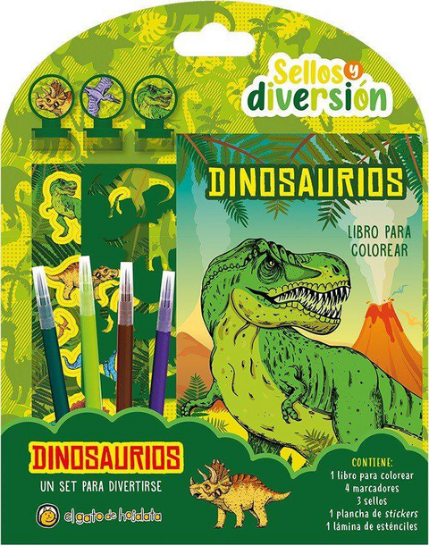 Sellos y diversion dinosaurios