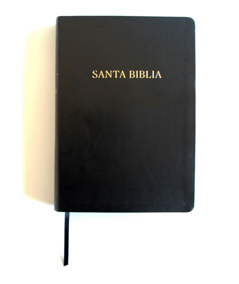 Biblia Reina Valera Revisada 1960 letra súper gigante, símil piel negro