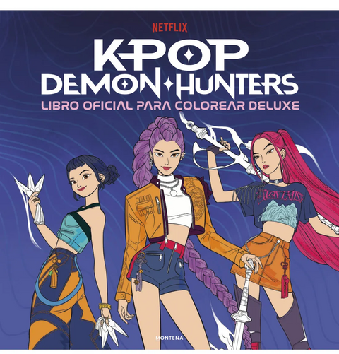 KPop Demon Hunters - Libro oficial para colorear deluxe