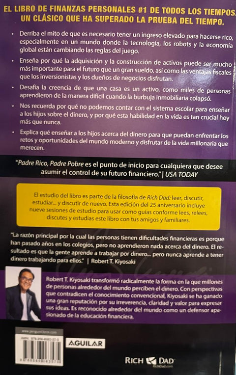 Padre Rico Padre Pobre (Edicion 25 Aniv.) - Robert T. Kiyosaki