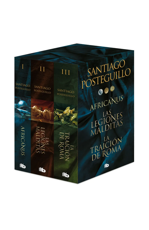 Trilogía Africanus (edición estuche con: Africanus | Las legiones malditas | La traición de Roma) - Santiago Posteguillo