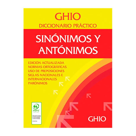 Diccionario Sinónimos y Antónimos - Ghio Sopena