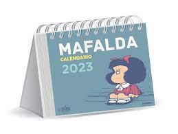 Mafalda 2023 Calendario de Escritorio - Azul Claro (Sin Caja)