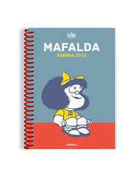 Agenda Mafalda 2023 Anillada Columna Azul