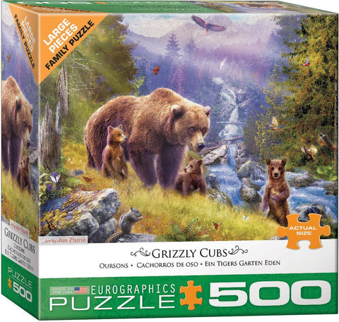 Puzzle Cachorros de Oso Grizzly