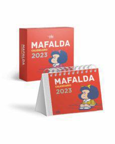 Mafalda 2023 Calendario de Escritorio con Caja - Rojo