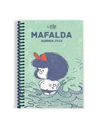 Agenda Mafalda 2023 Anillada Tapa Verde
