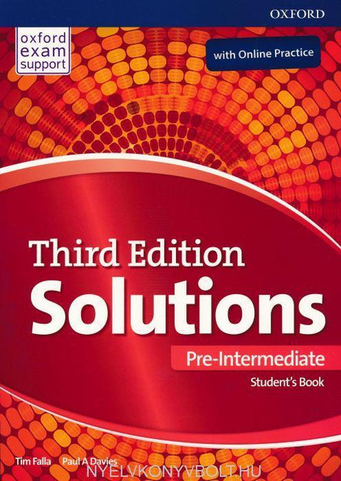 Solutions Pre Intermediate - Student´'s Book + Online Practice - Oxford (3rd Edition)